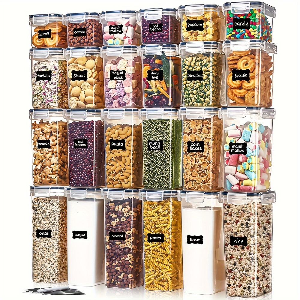 Kitchen Appliances Organizer - 24 Stuks Voedsel Opslag Containers 12