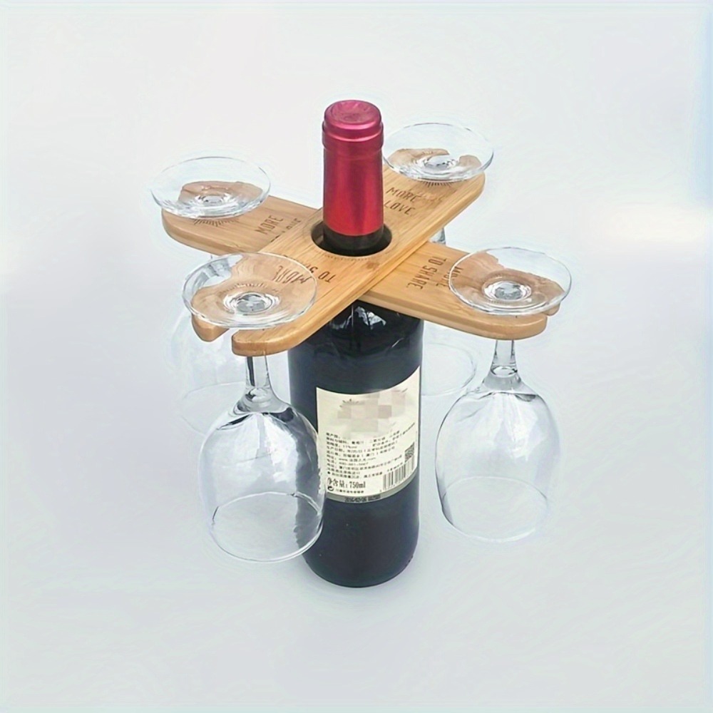 Kitchen Appliances Organizer - 1 stuk omgekeerd hangende rode wijnbekerhouder,