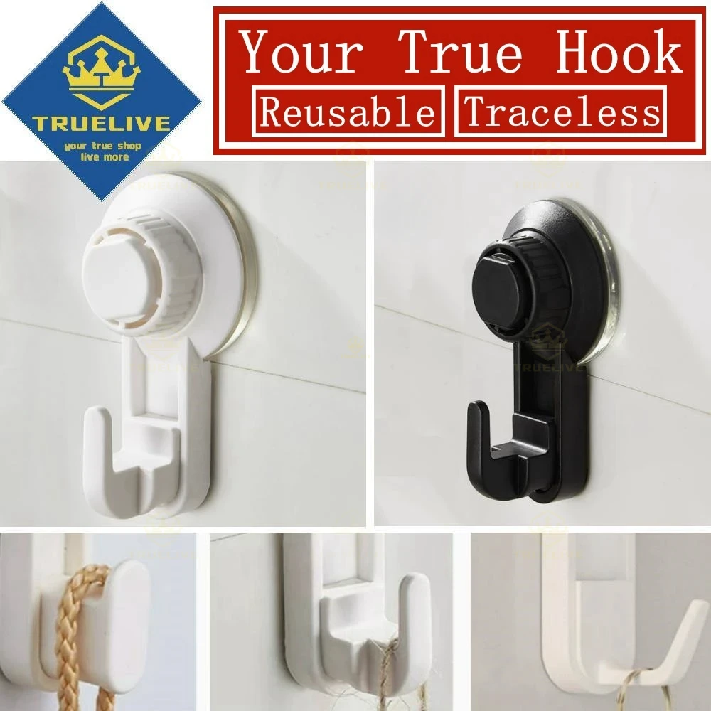 Kitchen Appliances Organizer - Krachtige zuignaphaak Vacuümhaken Handdoekenrek Bar Kleerhanger