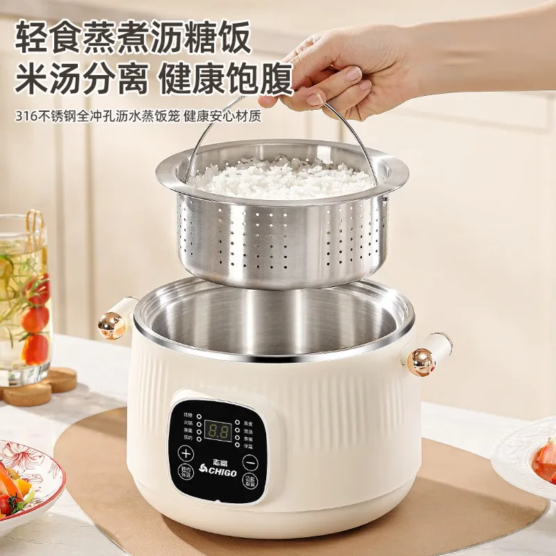 Hot Pot Electric - 316 roestvrijstalen elektrische kookpot 3L multifunctionele