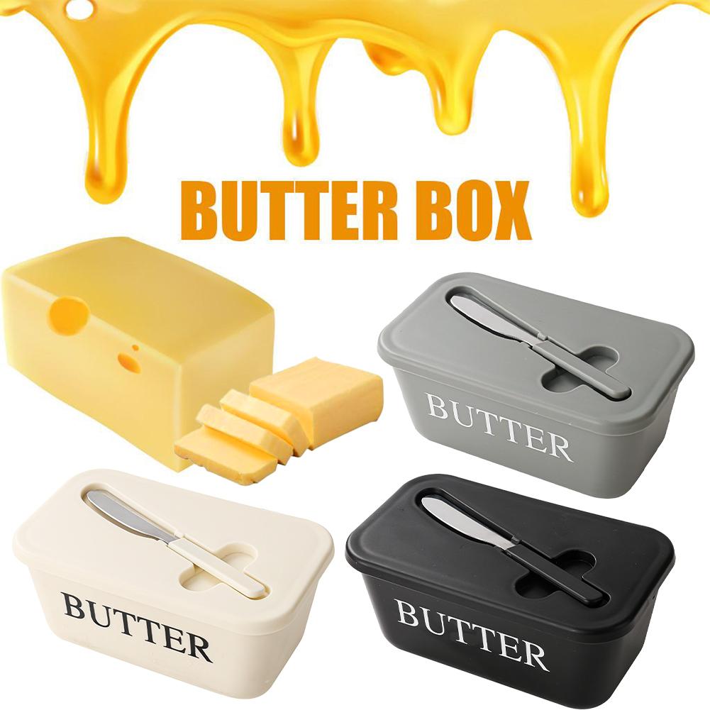 Kitchen Appliances Organizer - PP Botervloot met deksel & smeerapparaat,