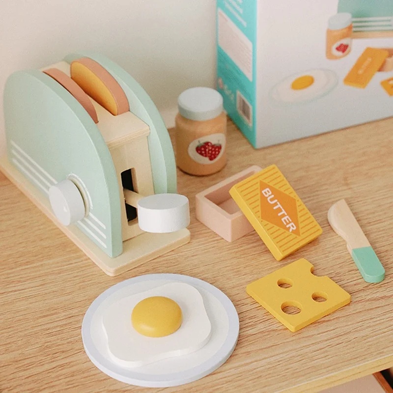 Houten simulatie broodrooster  - Kitchen Appliances Kids recensie en prijs
